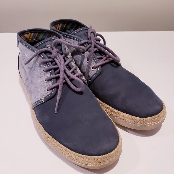 UGG Men's Suede & Canvas Summer Mid-Top - Blue - Picture 8 of 11